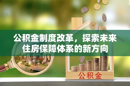 罗定公积金制度改革，探索未来住房保障体系的新方向