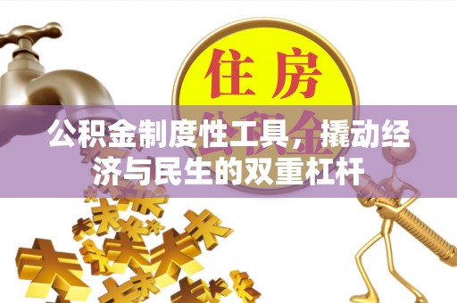 罗定公积金制度性工具，撬动经济与民生的双重杠杆