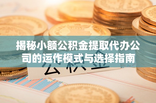 罗定揭秘小额公积金提取代办公司的运作模式与选择指南