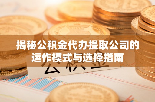 罗定揭秘公积金代办提取公司的运作模式与选择指南