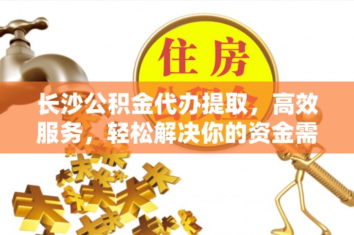 罗定长沙公积金代办提取，高效服务，轻松解决你的资金需求
