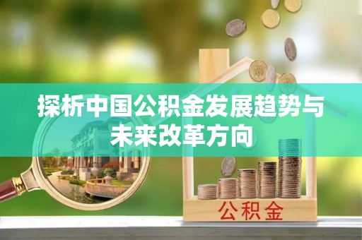 罗定探析中国公积金发展趋势与未来改革方向