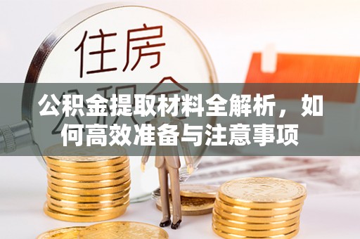 罗定公积金提取材料全解析，如何高效准备与注意事项