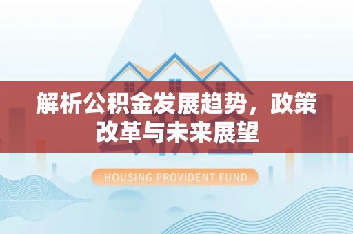 罗定解析公积金发展趋势，政策改革与未来展望