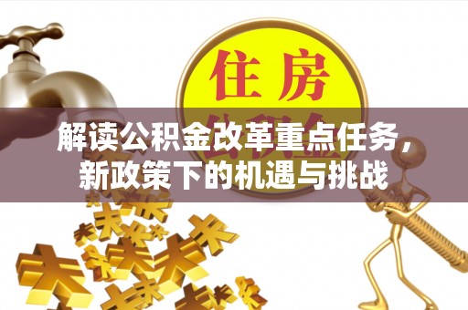 罗定解读公积金改革重点任务，新政策下的机遇与挑战