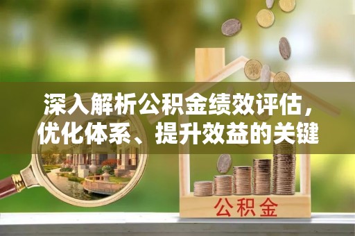 罗定深入解析公积金绩效评估，优化体系、提升效益的关键路径