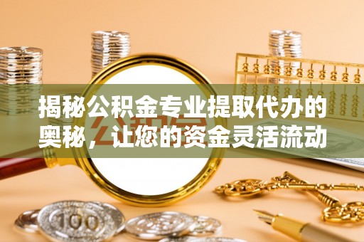 罗定揭秘公积金专业提取代办的奥秘，让您的资金灵活流动
