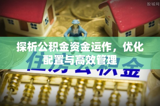 罗定探析公积金资金运作，优化配置与高效管理