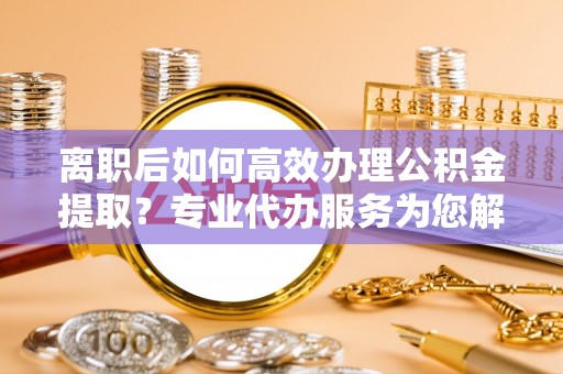 罗定离职后如何高效办理公积金提取？专业代办服务为您解忧